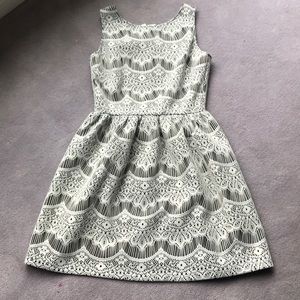 New Design Lab junior dress party black white L